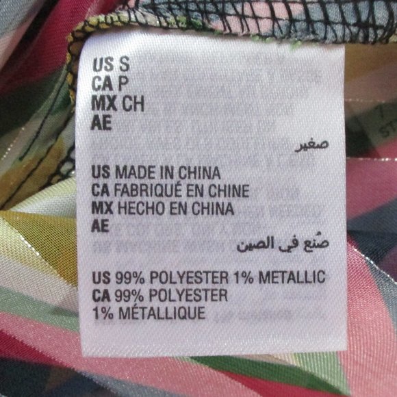 Inc International Concepts Chevron Faux Wrap Top S - Picture 7 of 9